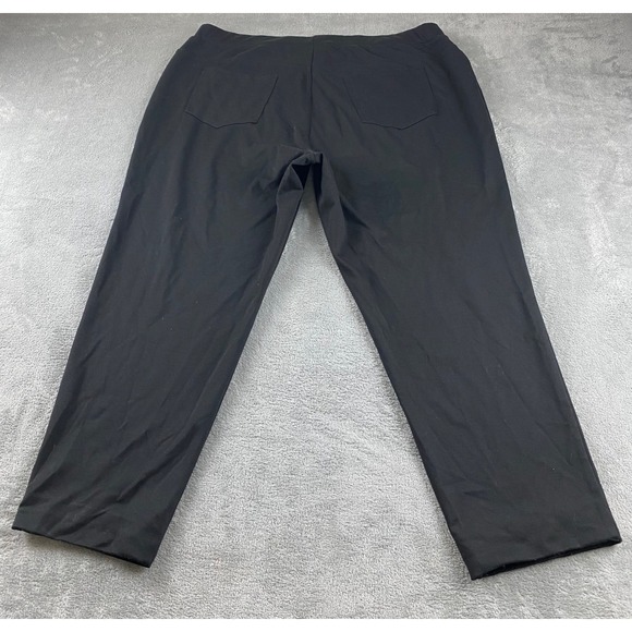 Ruby Rd. Woman Plus Size 2X Black Pull On Studded Capri Pants Comfort Stretch - Picture 11 of 13